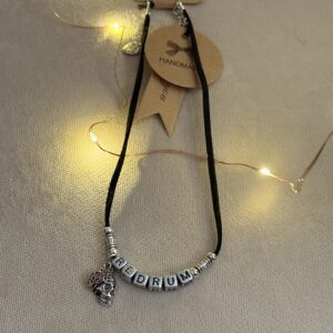 Redrum Adjustable Choker With Sugar Skull Accent