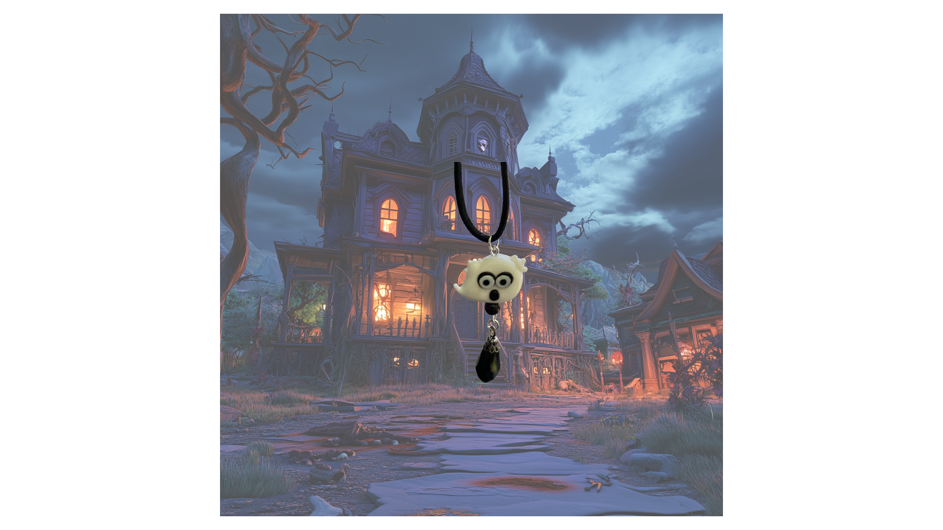 Friendly Ghost Adjustable Choker