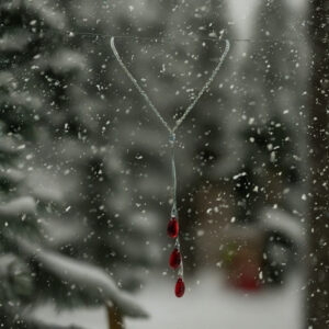 Red Tear Drops Choker