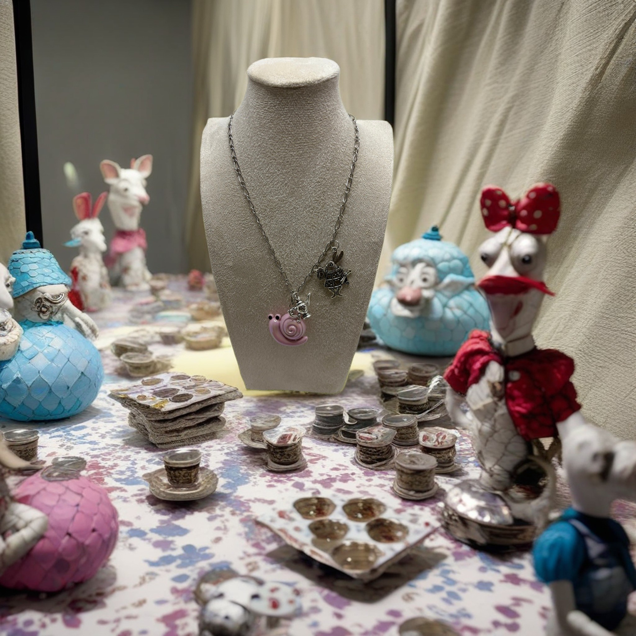Slow Road To The Tea Party Necklace