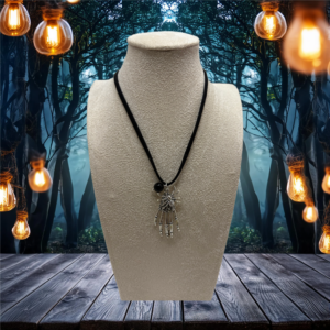 Skeleton Hand And Spider Choker