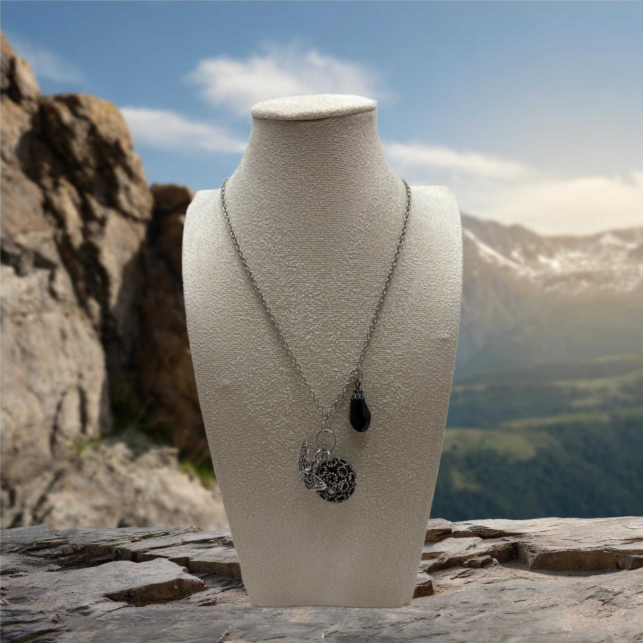 Killer Moth And Unique Ball Necklace